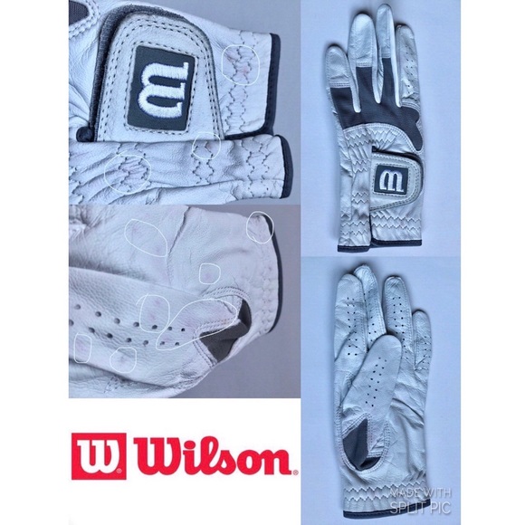 NEW WILSON Left Hand Golf Glove Cabretta Leather White Small Women’s NWOT - Picture 6 of 12